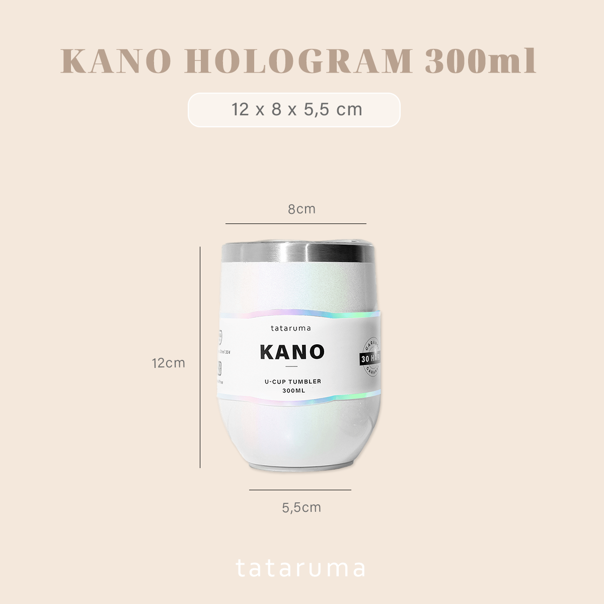 KANO HOLOGRAM - Tumbler SPECIAL EDITION Unicorn Tahan Panas Dingin Stainless Steel 304 Anti Bocor TATARUMA