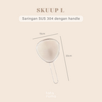SKUUP - Saringan Minyak Tepung Ampas Alas Tiris Drainer SUS 304 dengan Handle Multifungsi