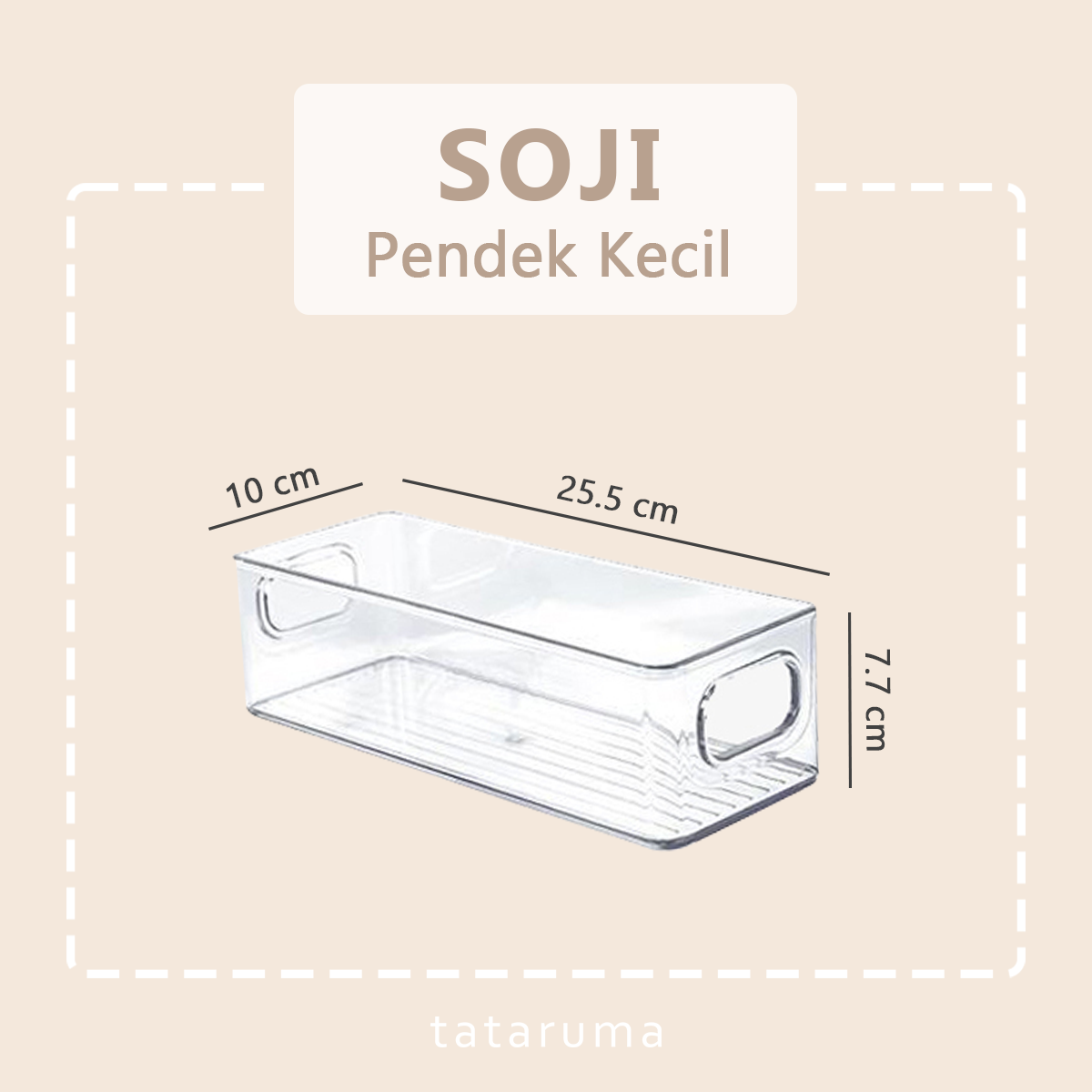 SOJI - Tempat Penyimpanan Makanan Kontainer Box Kulkas Akrilik