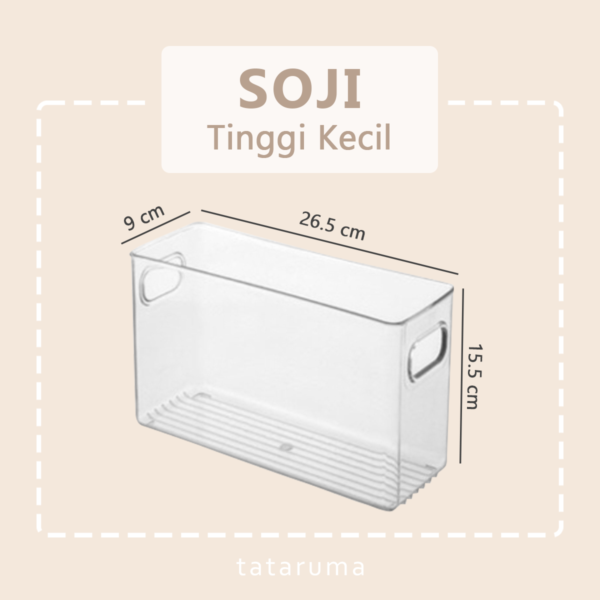 SOJI - Tempat Penyimpanan Makanan Kontainer Box Kulkas Akrilik