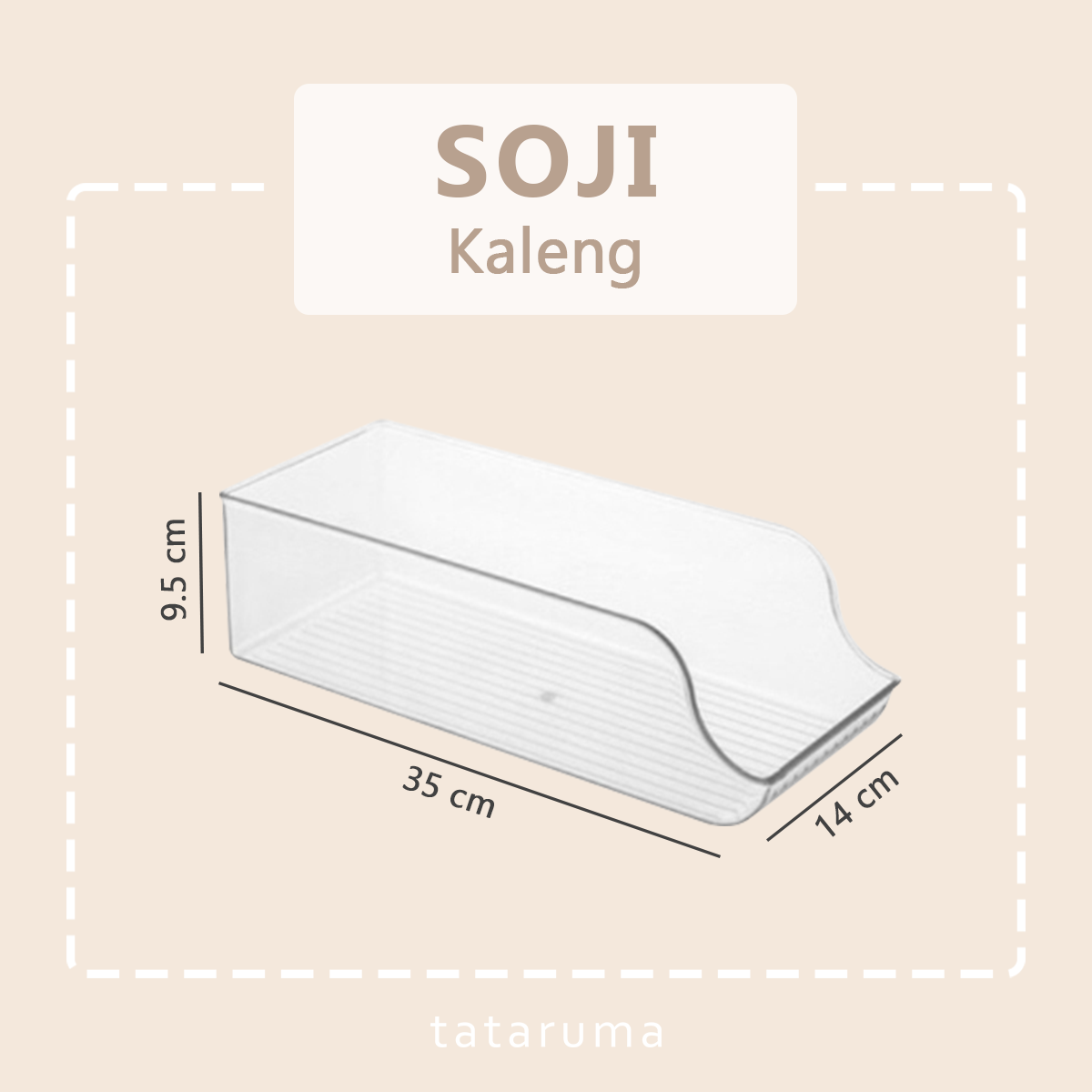 SOJI - Tempat Penyimpanan Makanan Kontainer Box Kulkas Akrilik