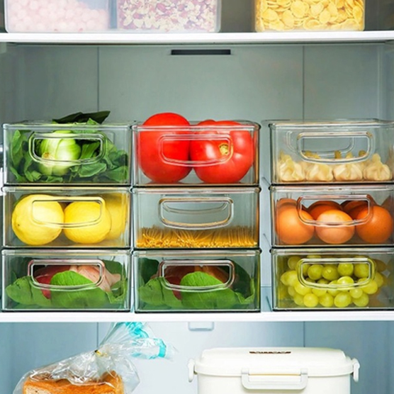 SOJI - Tempat Penyimpanan Makanan Kontainer Box Kulkas Akrilik