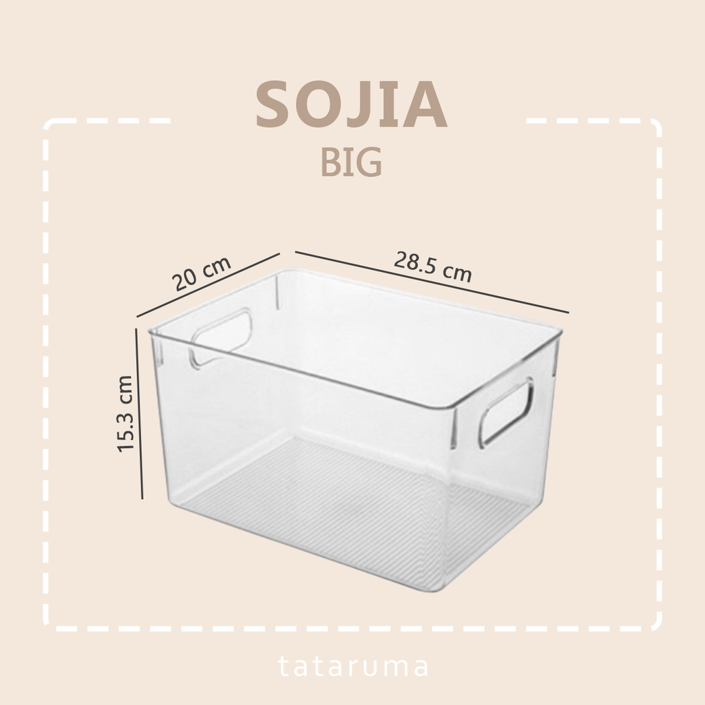 SOJIA - Tempat Penyimpanan Makanan Kontainer Box Kulkas Akrilik BESAR