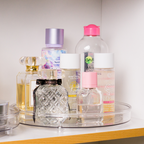 SUZI - Lazy Susan Organizer Putar Akrilik Transparan Single / Double Layer
