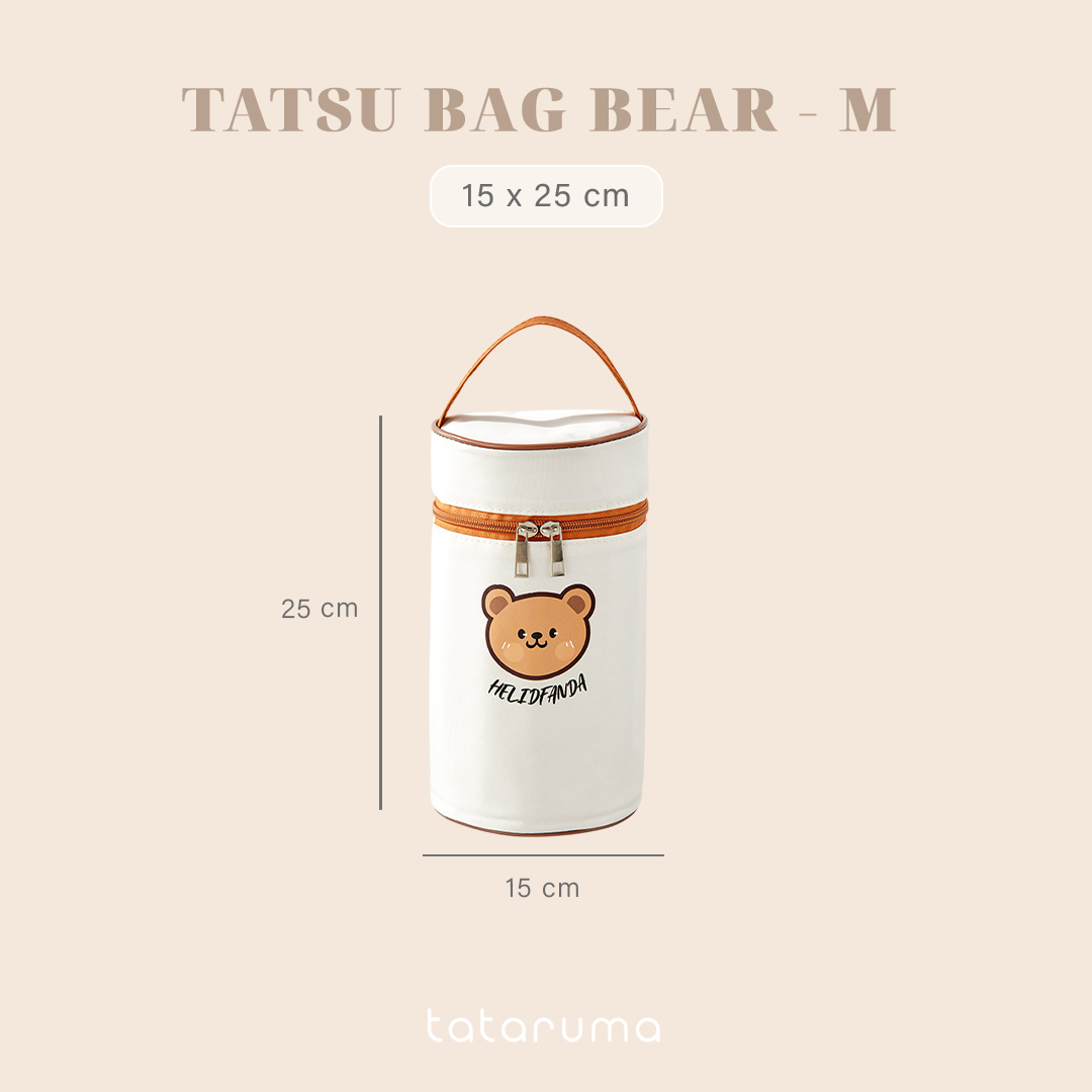 TATSU - Lunch Box Kotak Bekal Tahan Panas Stainless 304 dengan Tas Piknik Sekolah Kerja Meal Bag