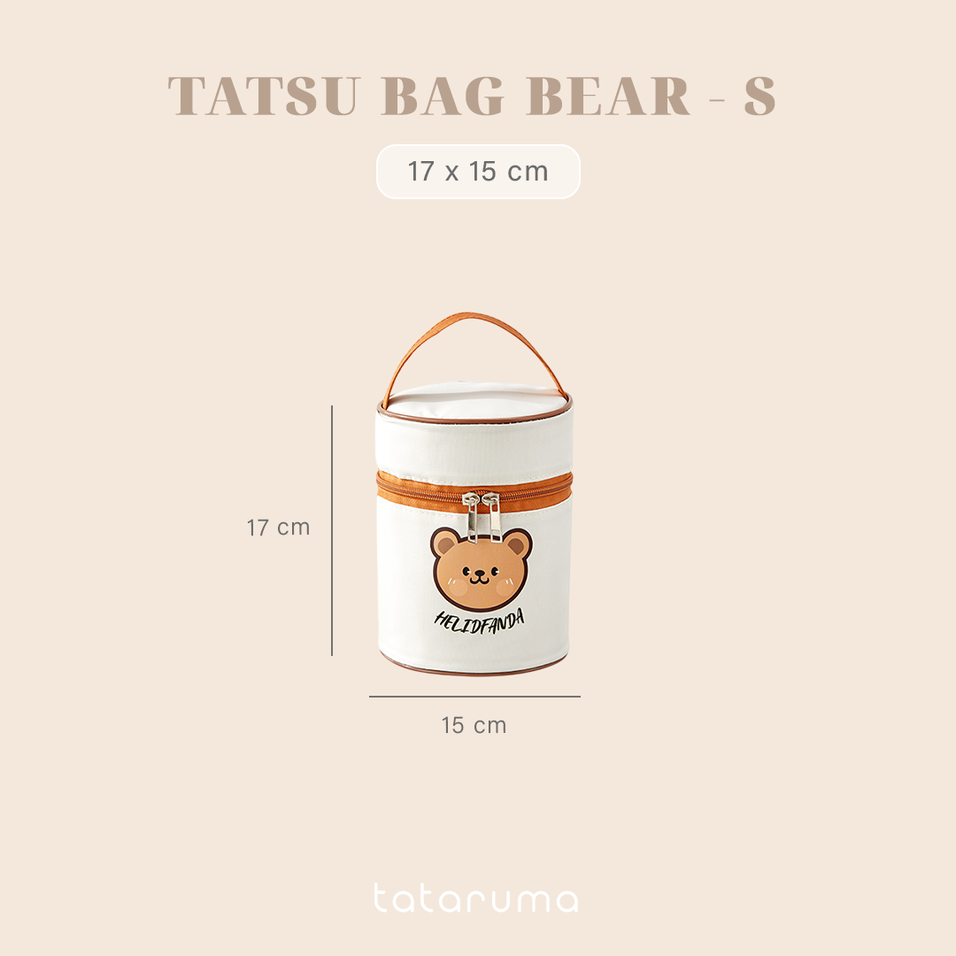 TATSU - Lunch Box Kotak Bekal Tahan Panas Stainless 304 dengan Tas Piknik Sekolah Kerja Meal Bag