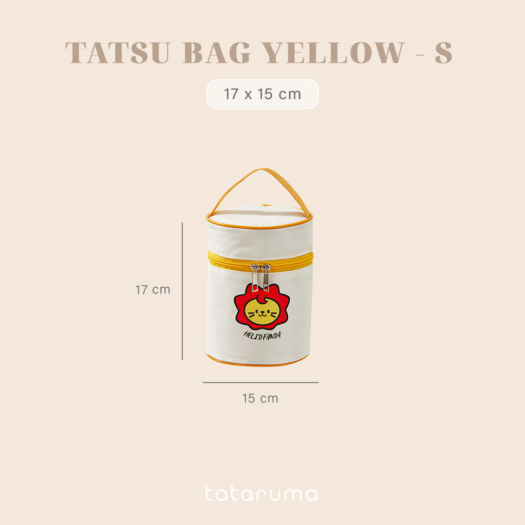 TATSU - Lunch Box Kotak Bekal Tahan Panas Stainless 304 dengan Tas Piknik Sekolah Kerja Meal Bag