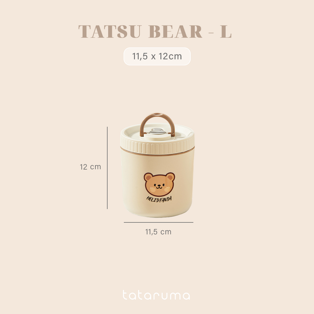TATSU - Lunch Box Kotak Bekal Tahan Panas Stainless 304 dengan Tas Piknik Sekolah Kerja Meal Bag