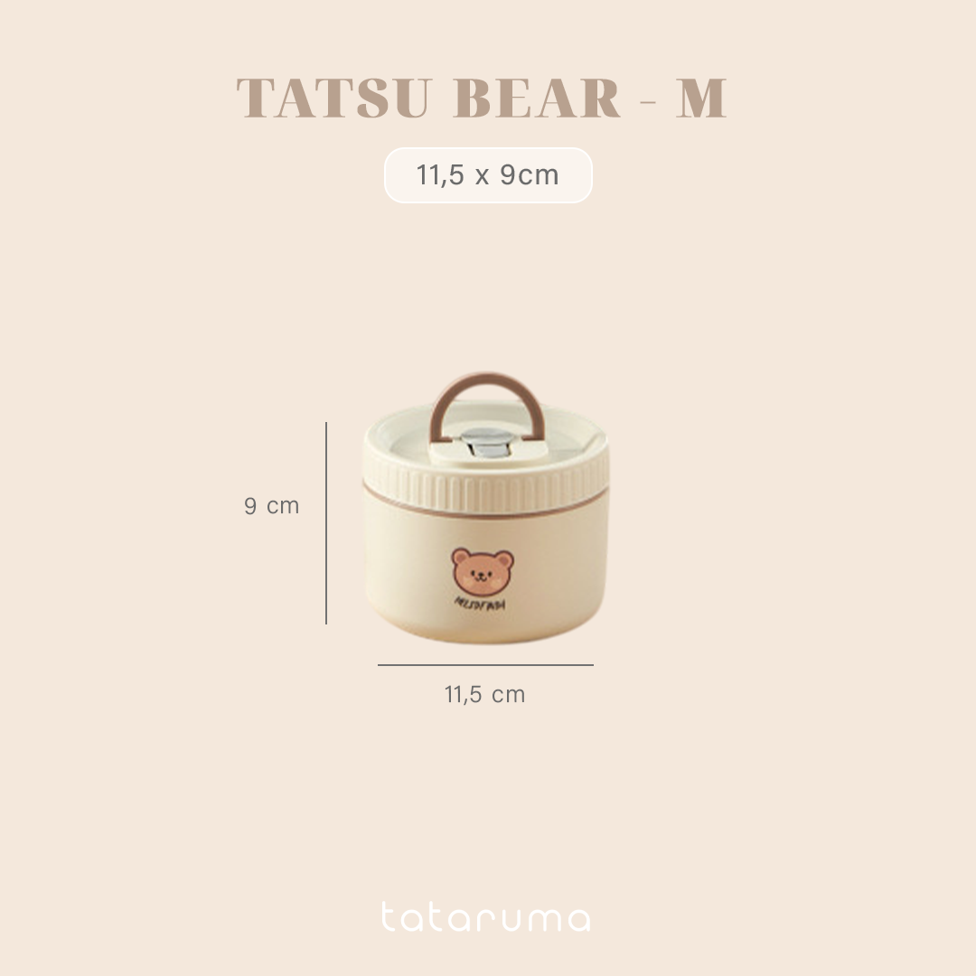 TATSU - Lunch Box Kotak Bekal Tahan Panas Stainless 304 dengan Tas Piknik Sekolah Kerja Meal Bag
