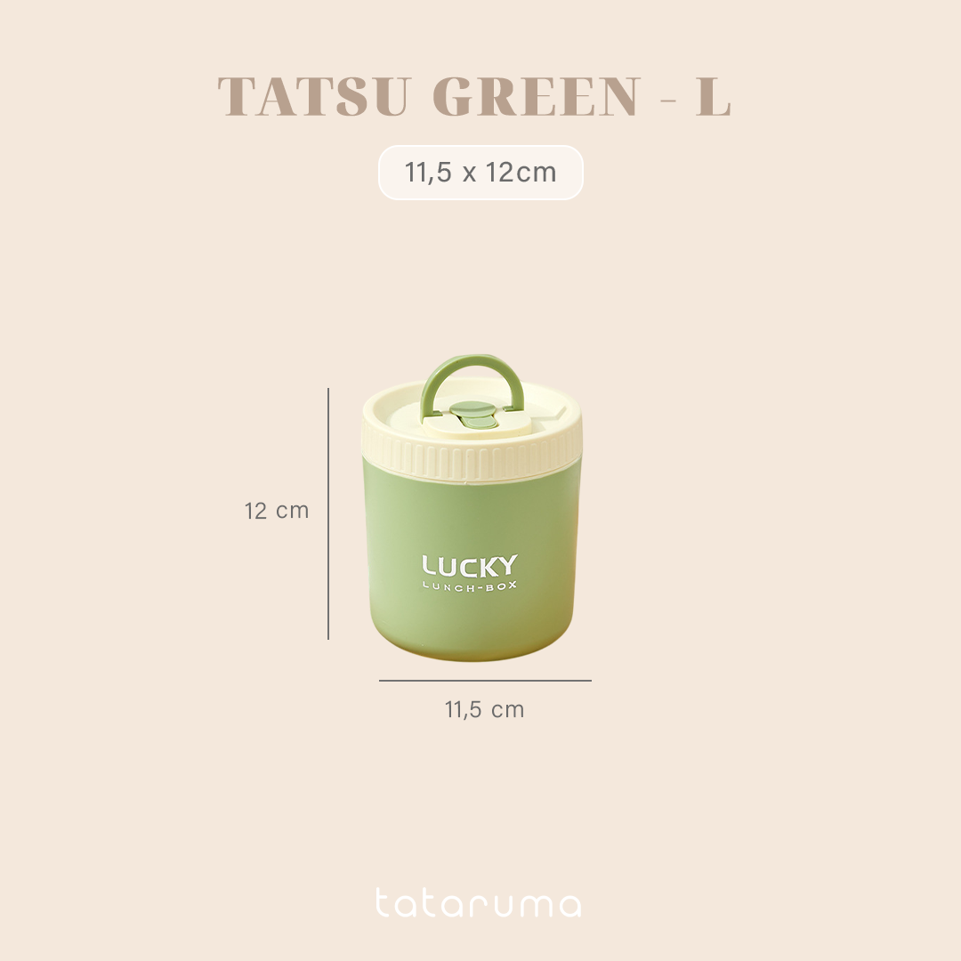 TATSU - Lunch Box Kotak Bekal Tahan Panas Stainless 304 dengan Tas Piknik Sekolah Kerja Meal Bag