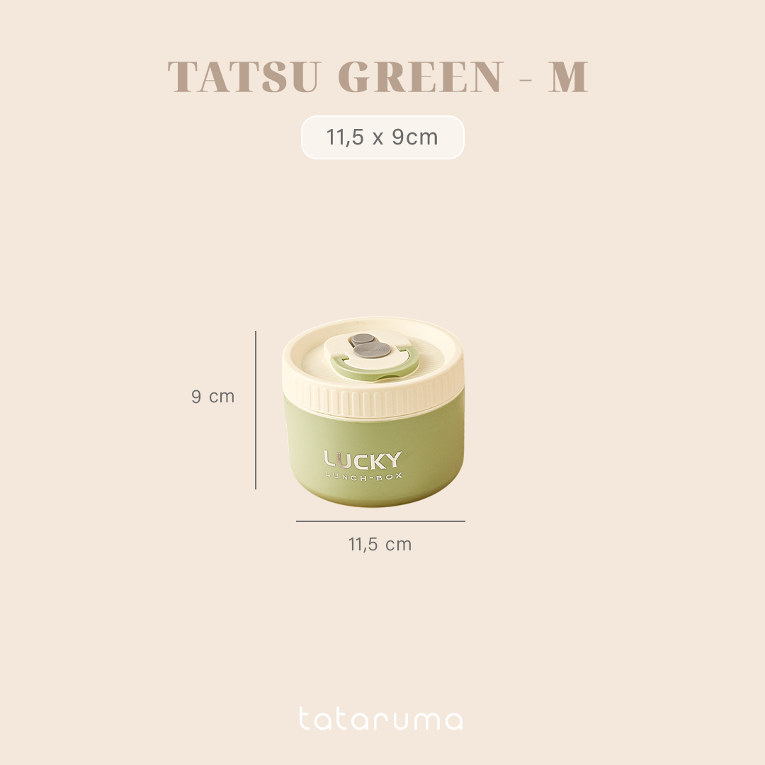 TATSU - Lunch Box Kotak Bekal Tahan Panas Stainless 304 dengan Tas Piknik Sekolah Kerja Meal Bag