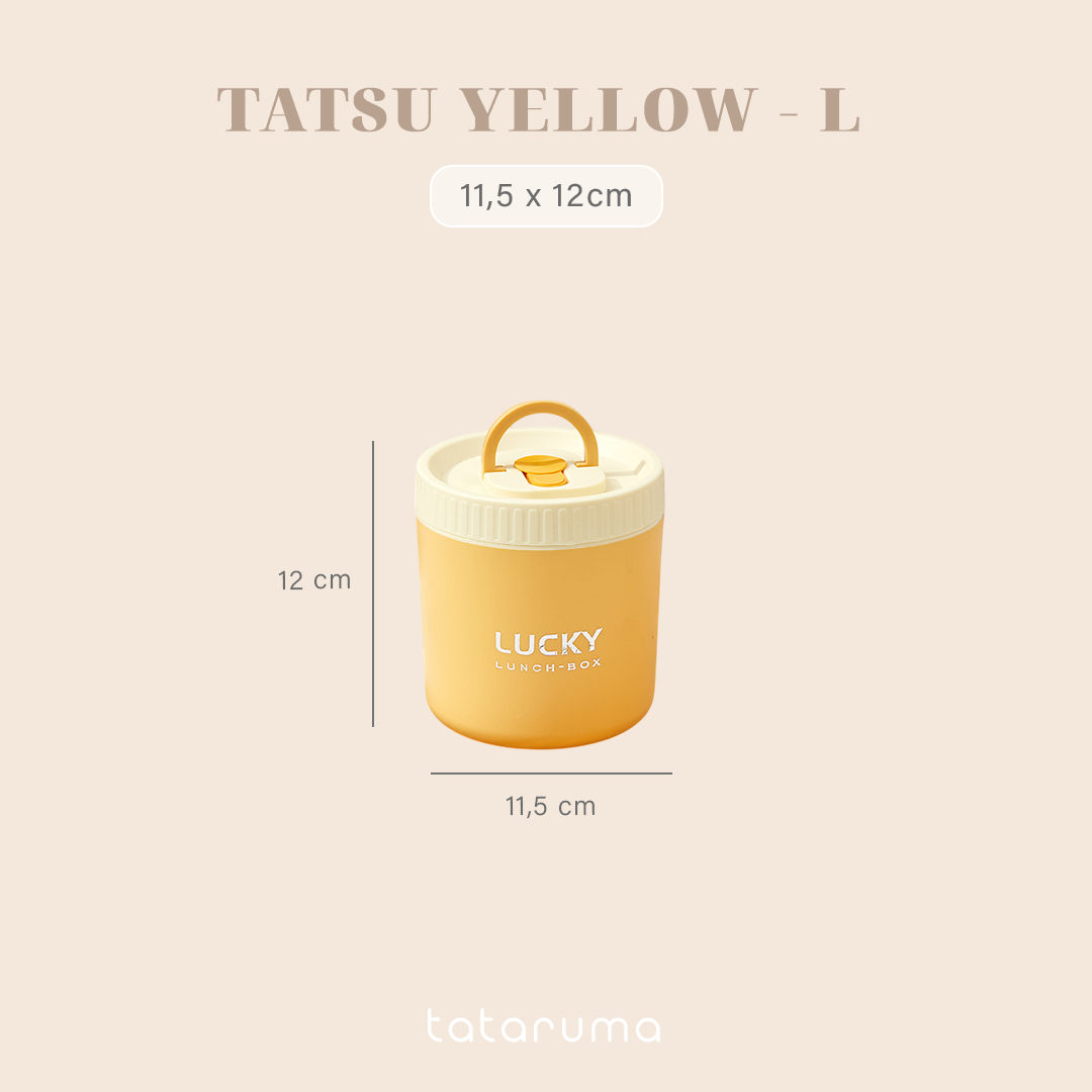 TATSU - Lunch Box Kotak Bekal Tahan Panas Stainless 304 dengan Tas Piknik Sekolah Kerja Meal Bag