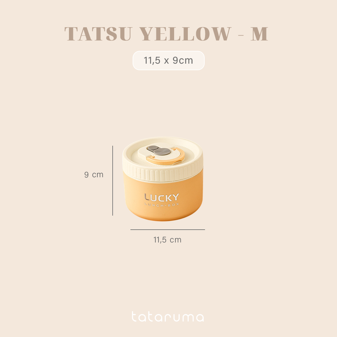 TATSU - Lunch Box Kotak Bekal Tahan Panas Stainless 304 dengan Tas Piknik Sekolah Kerja Meal Bag